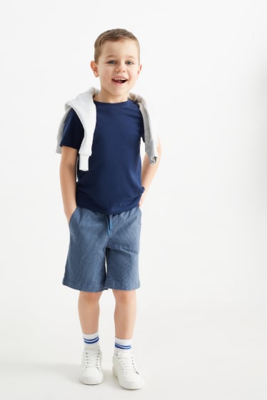 Enfants - Lot de 3 - shorts - bleu