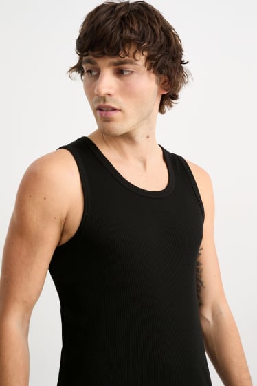 Heren - Tanktop - zwart