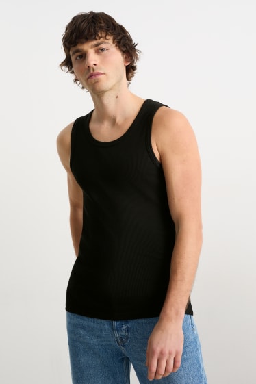 Heren - Tanktop - zwart