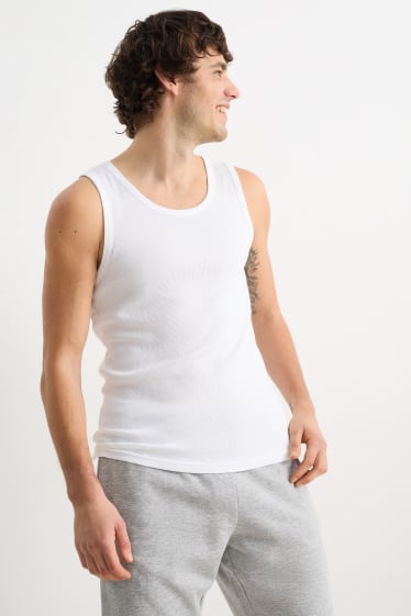 Hombre - Camiseta sin mangas - blanco