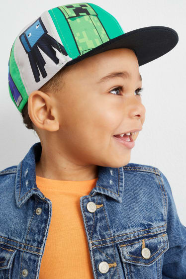 Kinder Jungen - Minecraft - Baseballcap - dunkelblau