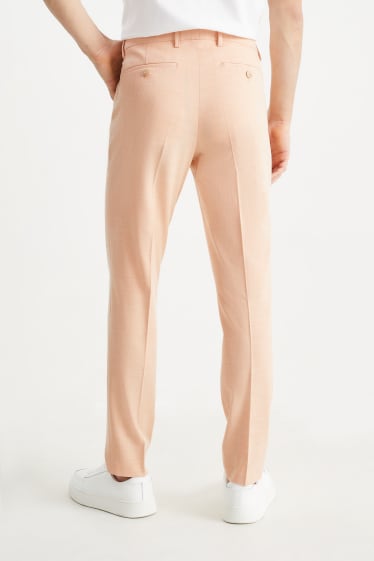 Men - Mix-and-match trousers - slim fit - Flex - light orange