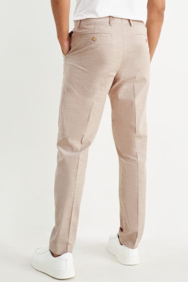 Men - Mix-and-match trousers - regular fit - Flex - LYCRA® - light beige