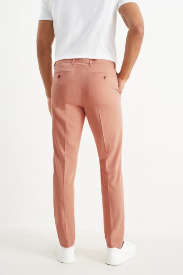 Hommes - Pantalon de costume - slim fit - Flex - 4 Way Stretch - orange