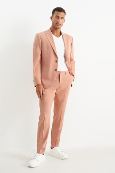 Hommes - Pantalon de costume - slim fit - Flex - 4 Way Stretch - orange