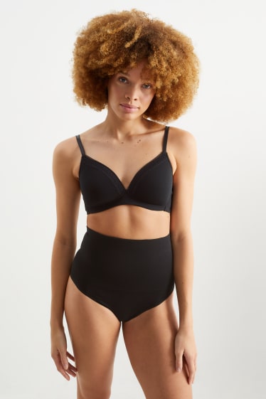Femei - Chiloți modelatori - fără cusături - negru