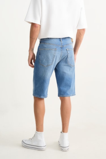 Men - Denim shorts - denim-light blue