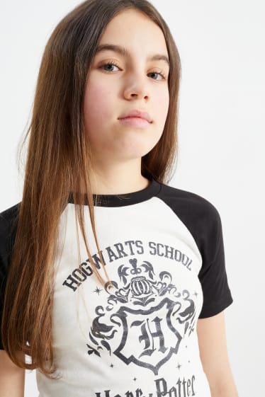 Kinderen - Harry Potter - set - T-shirt en rokje - 2-delig - zwart / wit
