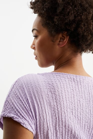 Femmes - Robe T-shirt - violet clair