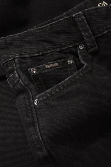 Donna - Jeans a gamba larga - vita alta - jeans grigio scuro