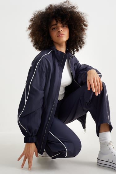 Women - Bomber jacket - lined - dark blue