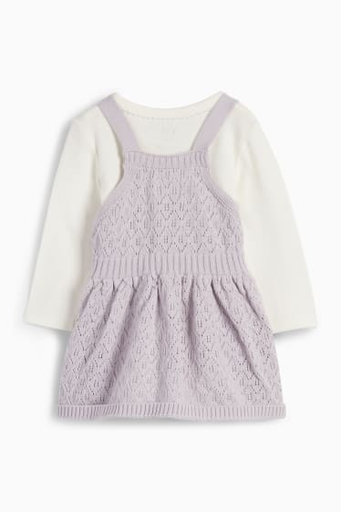 Babies - Baby outfit - 2 piece - light violet