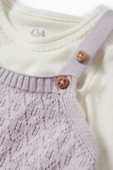 Babys - Baby-outfit - 2-delig - lichtpaars