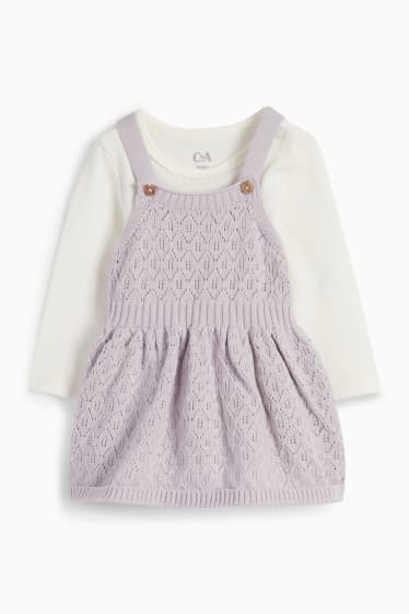 Babies - Baby outfit - 2 piece - light violet