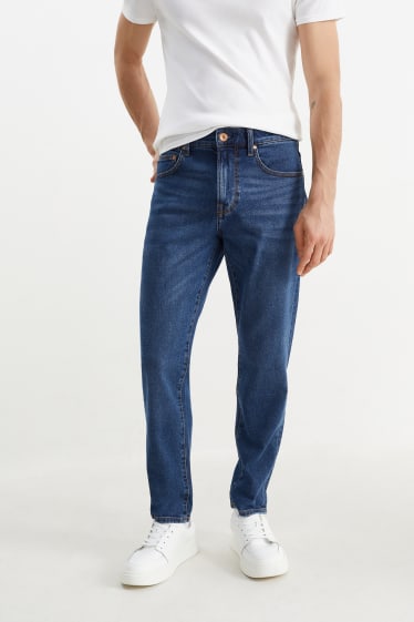 Mężczyźni - Tapered jeans - LYCRA® - dżins-ciemnoniebieski