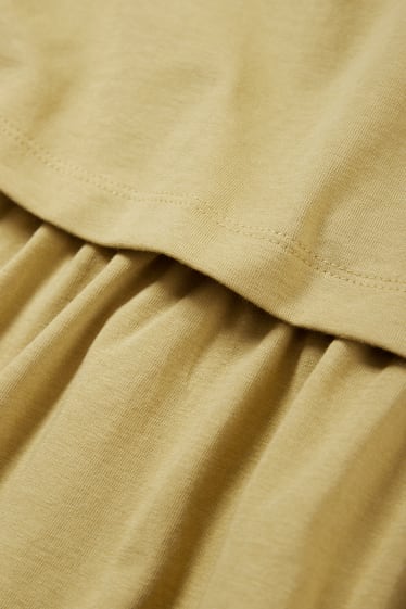 Dona - Samarreta de màniga curta de lactància - groc mostassa