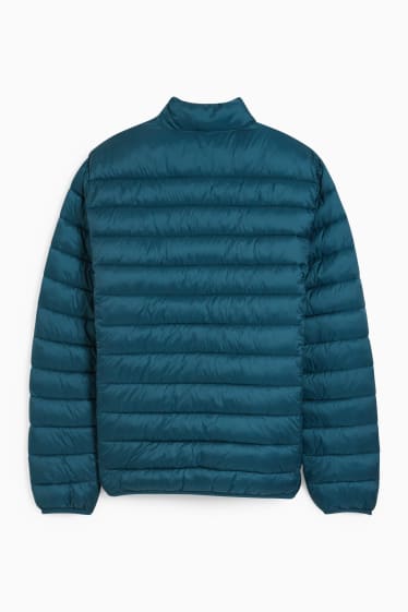 Heren - Gewatteerde jas - turquoise