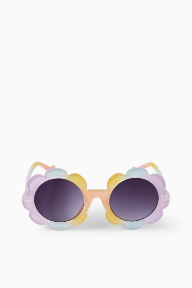 Nen/a - Flor - ulleres de sol - lila