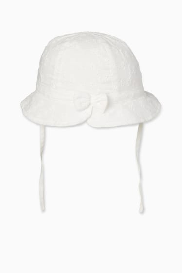 Neonati - Cappello neonati - bianco crema