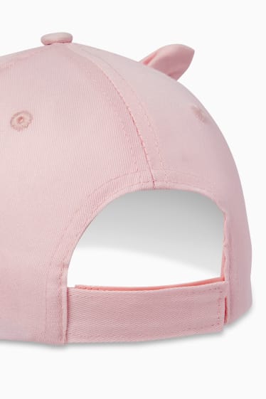 Kinder - Katze - Baseballcap - rosa