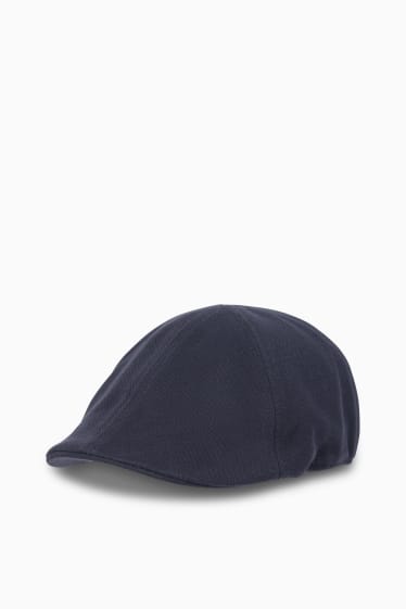 Heren - Flat cap - donkerblauw