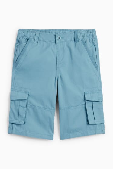 Bambini - Shorts cargo - blu