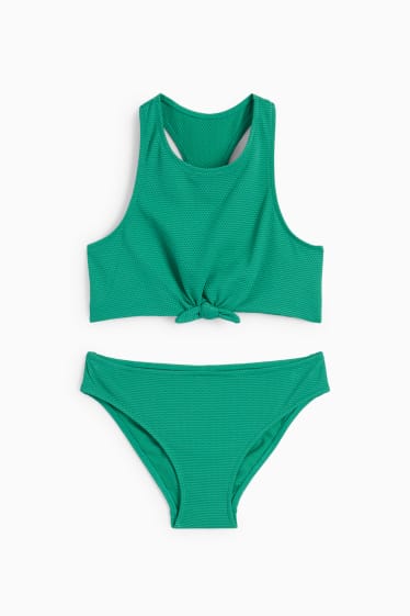 Kinder - Bikini - LYCRA® XTRA LIFE™ - 2 teilig - grün