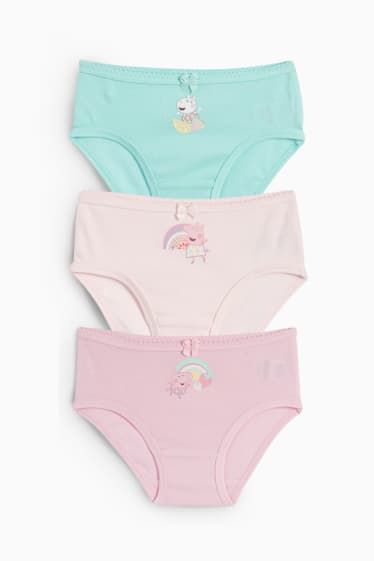 Children Girls - Multipack of 3 - Peppa Pig - briefs - mint green