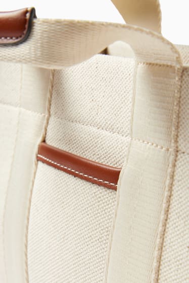 Women - Shoulder bag with detachable bag strap - brown