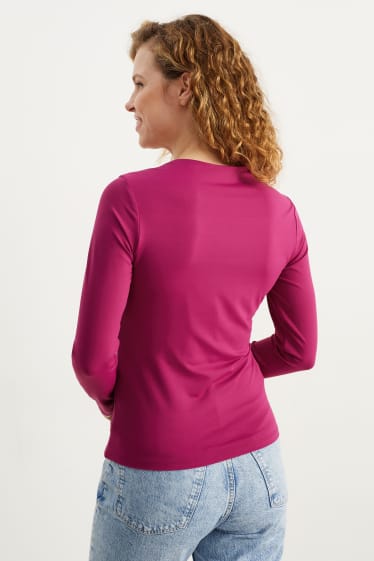 Damen - Langarmshirt - pink