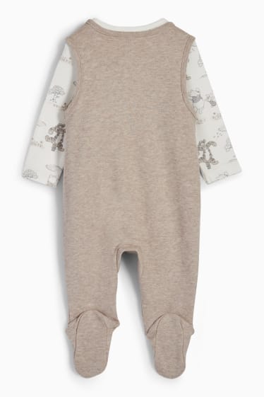 Unisexe - Winnie l’ourson - ensemble avec grenouillère - 2 pièces - marron clair