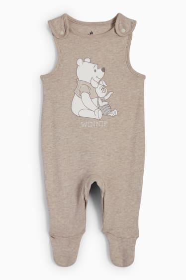 Unisexe - Winnie l’ourson - ensemble avec grenouillère - 2 pièces - marron clair
