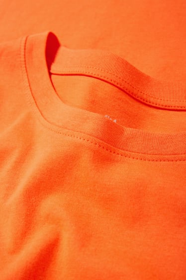 Kobiety - T-shirt basic - pomarańczowy