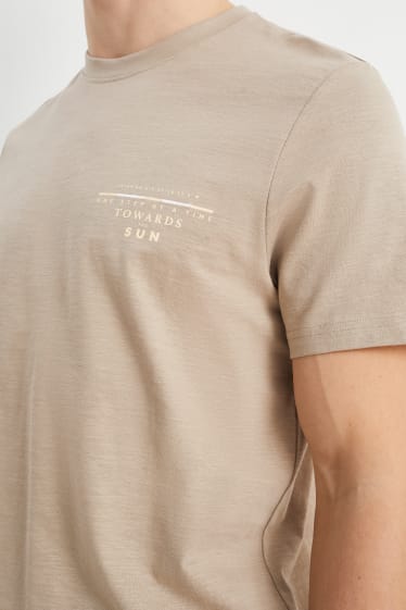 Hommes - T-shirt - taupe