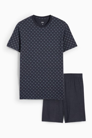 Men - Short pyjamas - dark gray