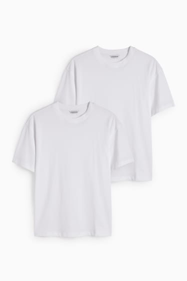 Donna - CLOCKHOUSE - confezione da 2 - t-shirt - bianco