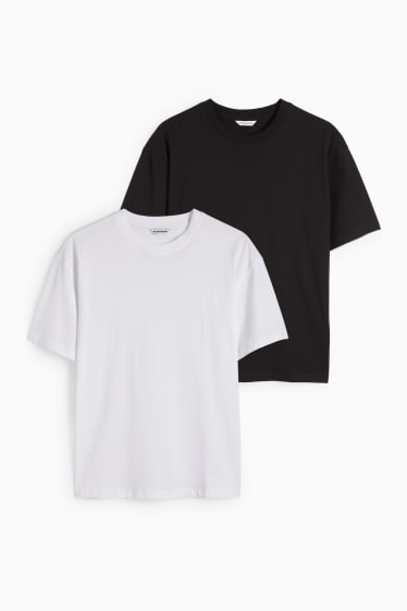 Jóvenes - CLOCKHOUSE - pack de 2 - camisetas - blanco / negro