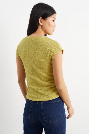 Femei - Tricou - galben muștar