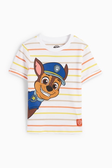 Kinderen - PAW Patrol - T-shirt - gestreept - wit