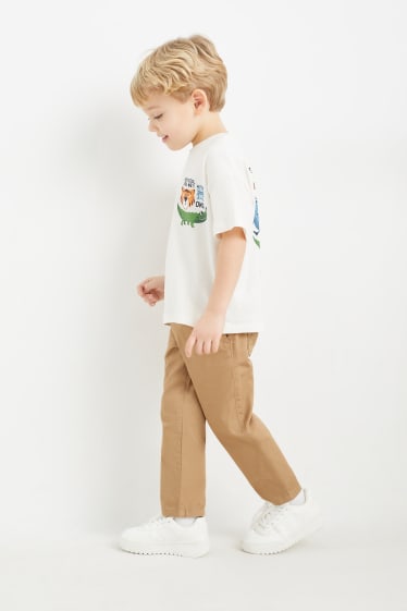 Enfants - Pantalon de toile - marron clair
