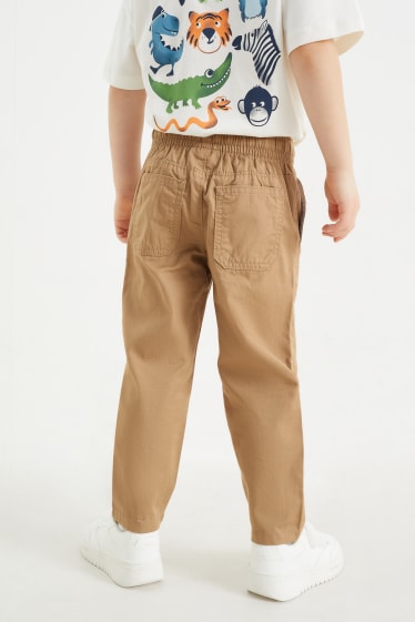 Enfants - Pantalon de toile - marron clair