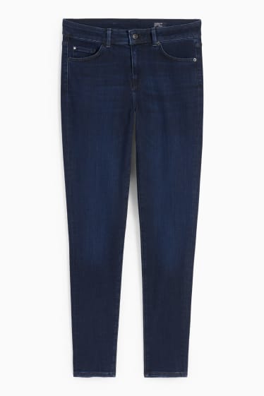 Damen - Premium Denim by C&A - Skinny Jeans - Mid Waist - LYCRA® - dunkeljeansblau