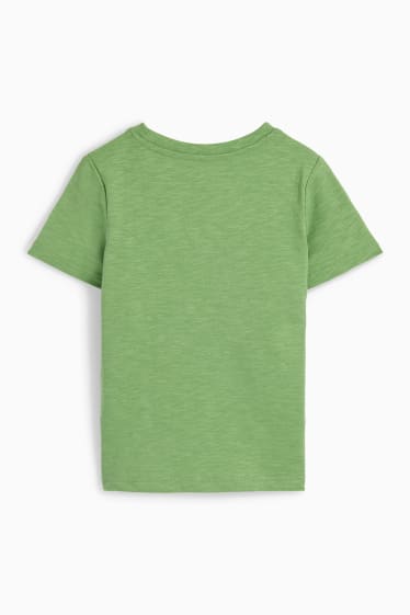 Enfants - Dinosaure - T-shirt - effet brillant - vert