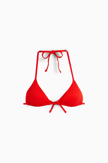 Kobiety - Góra od bikini - trójkątne miseczki - wyściełana - LYCRA® XTRA LIFE™ - czerwony
