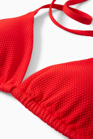 Femei - Top bikini - cupe triunghiulare - vătuit - LYCRA® XTRA LIFE™ - roșu