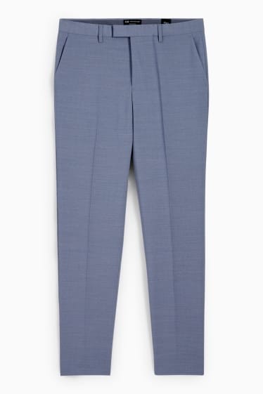 Home - Pantalons combinables - regular fit - Flex - mescla de llana - blau