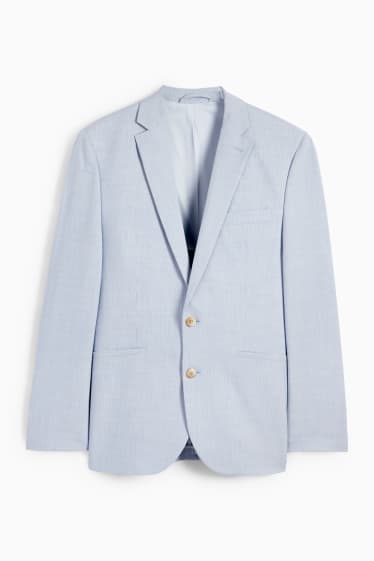 Hommes - Veste de costume - slim fit - Flex  - bleu