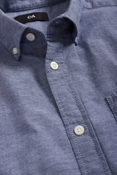 Herren - Oxford Hemd - Regular Fit - Button-down - dunkelblau