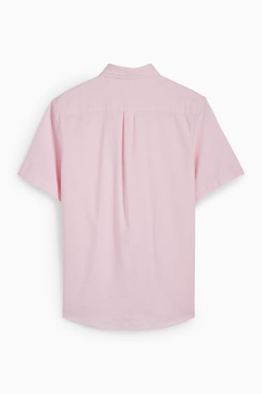 Hommes - Chemise oxford - regular fit - col button-down - rose