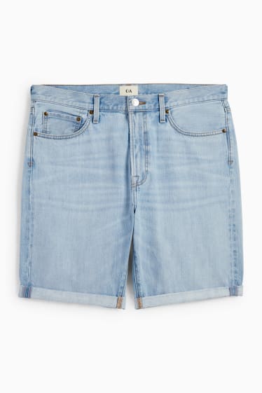 Herren - Jeans-Shorts - helljeansblau
